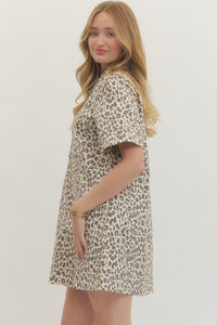 Leopard Shirt Dress