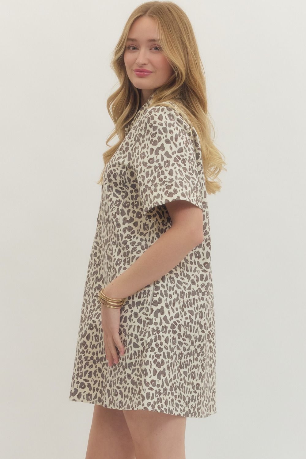 Leopard Shirt Dress