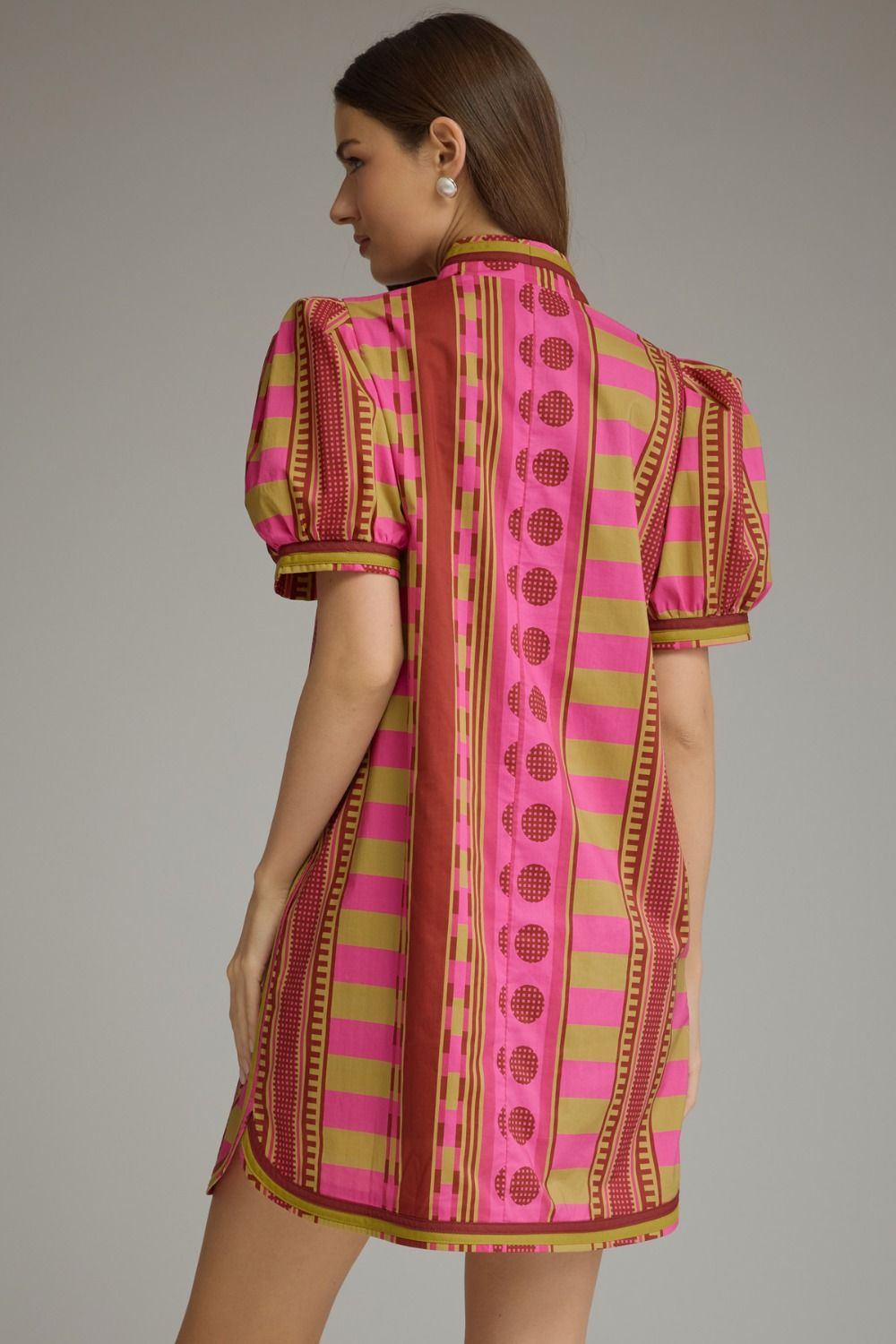 Abstract Printed Mini Dress