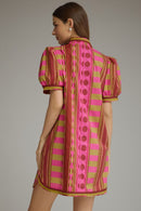 Abstract Printed Mini Dress