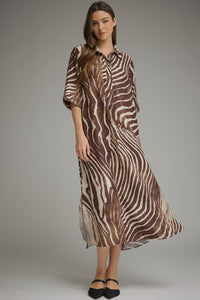 Zebra Midi Dress