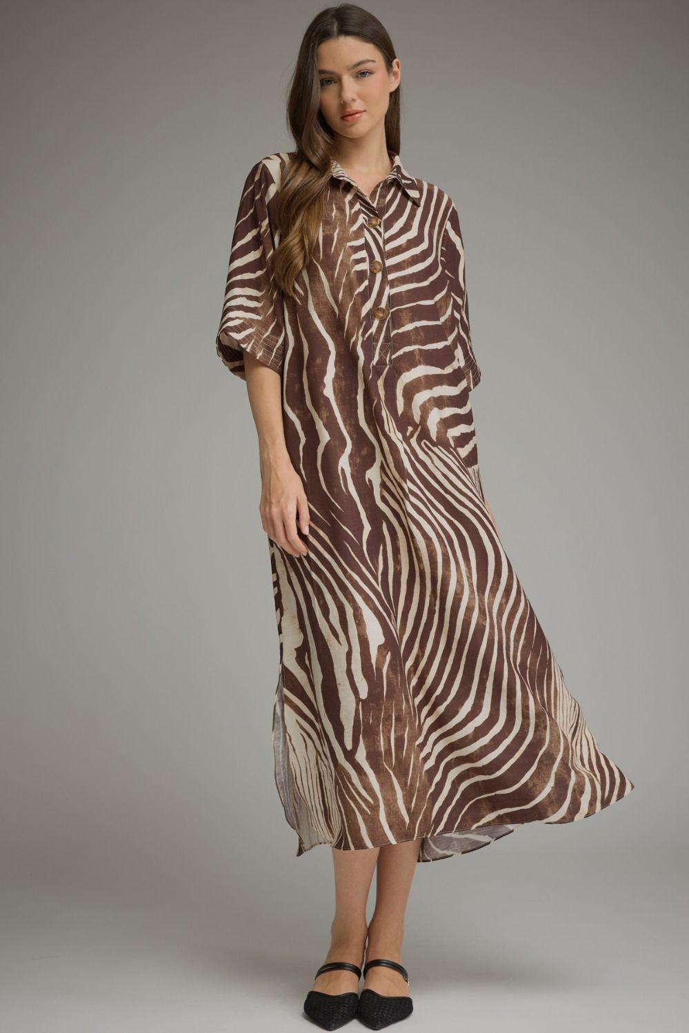 Zebra Midi Dress