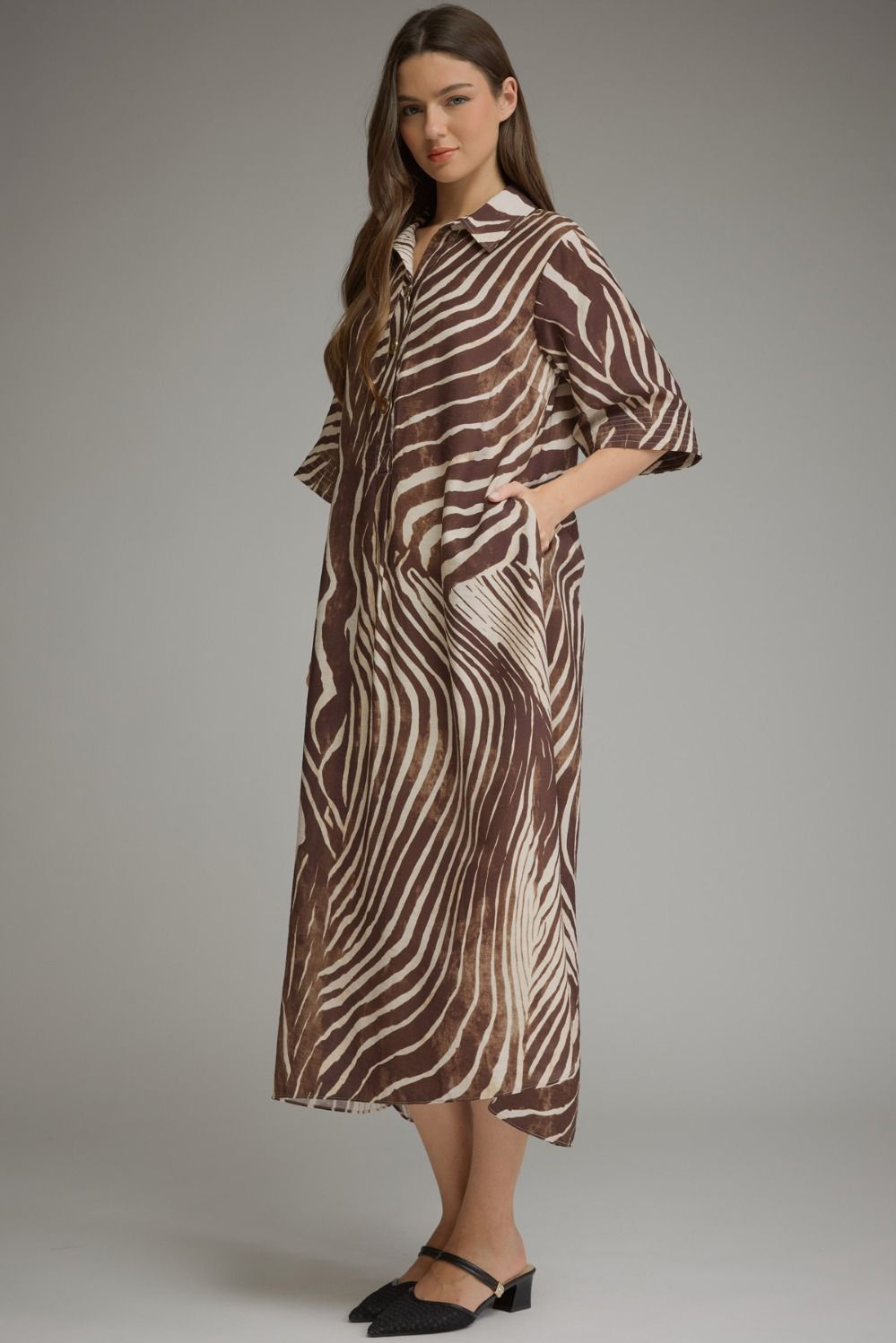 Zebra Midi Dress