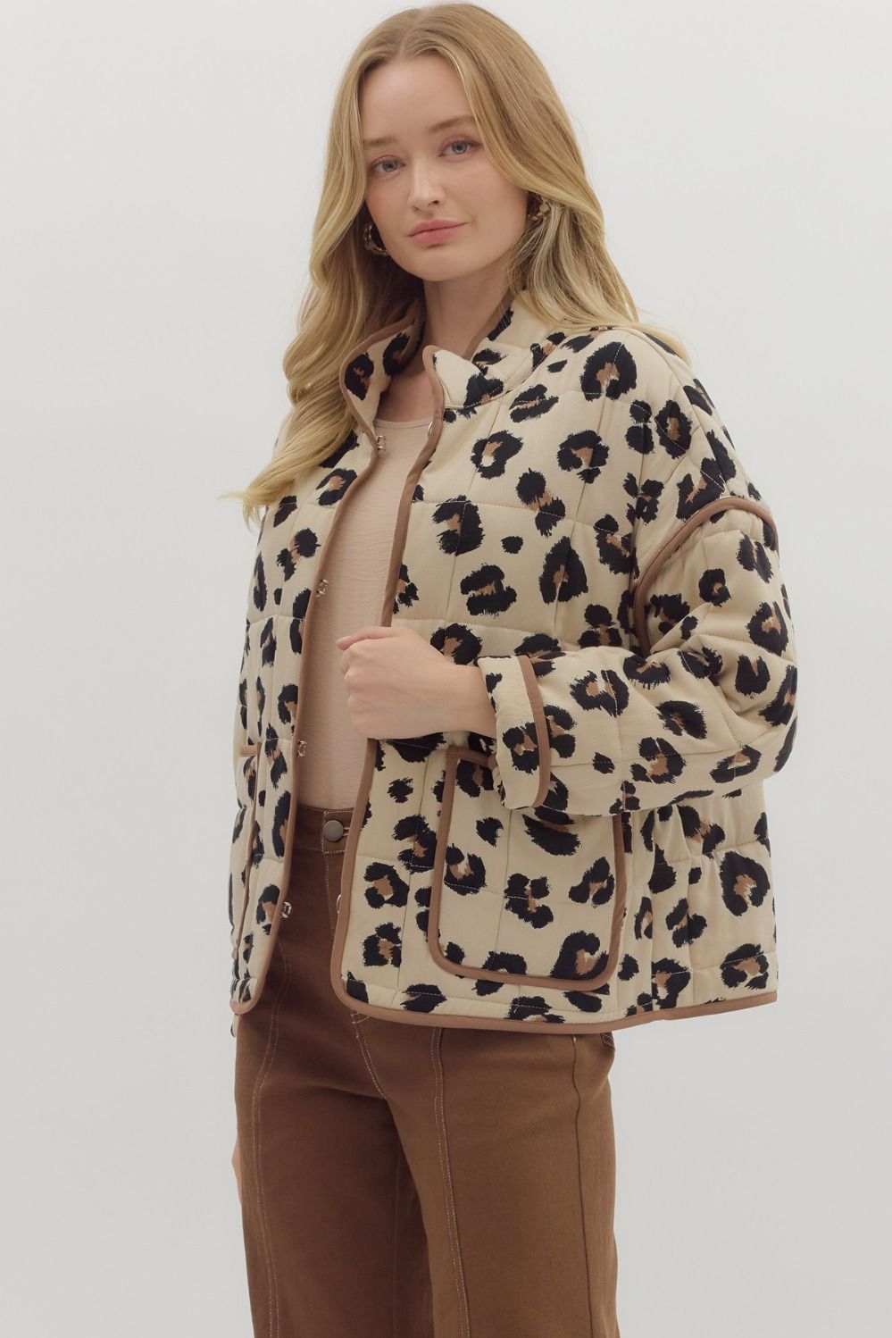 Leopard Quilted Jacket