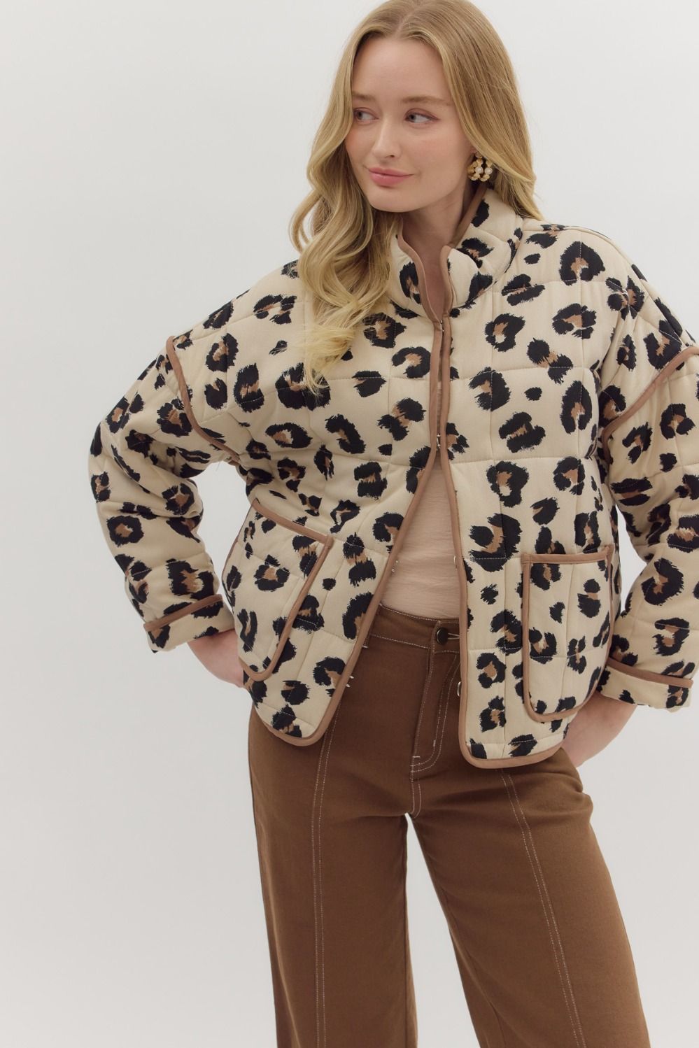 Leopard Quilted Jacket