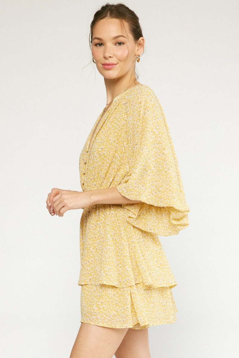 Floral Kimono Romper