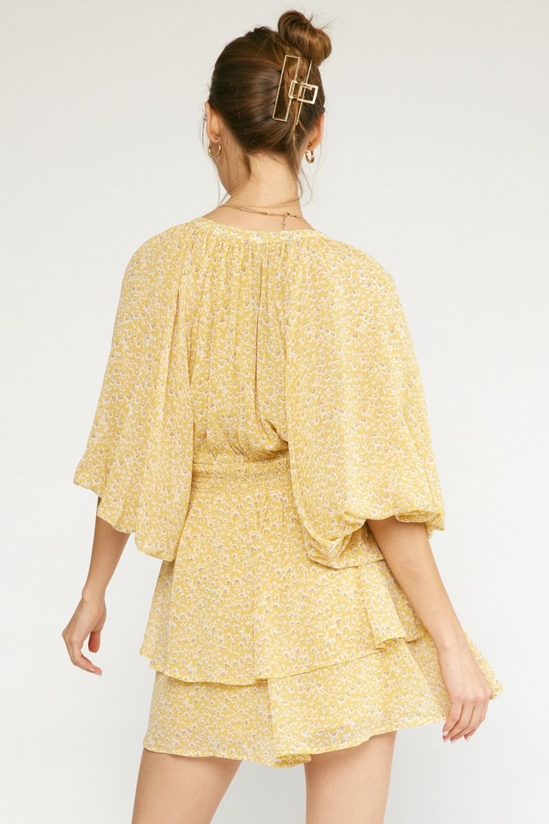 Floral Kimono Romper