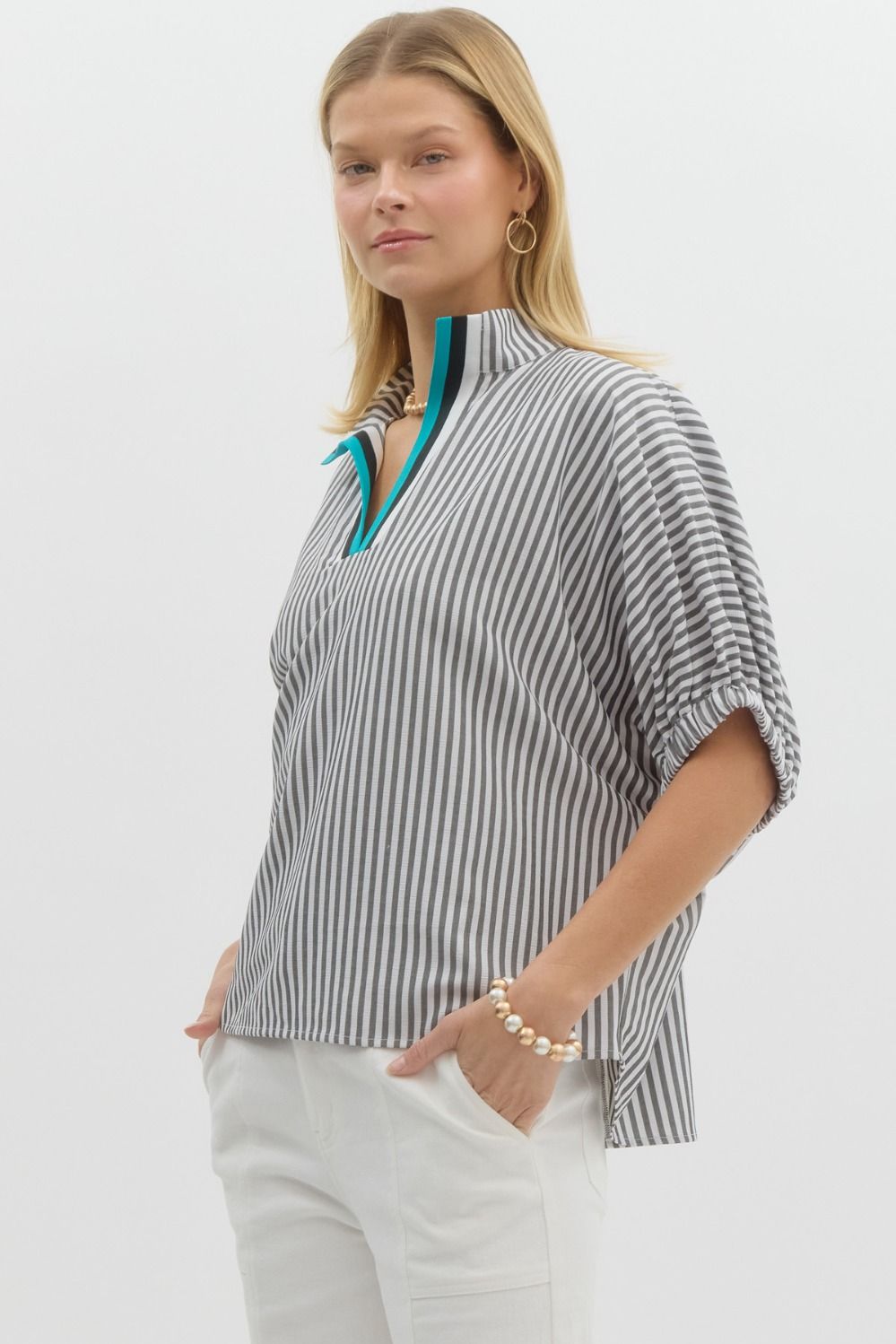 Striped Dolman Top
