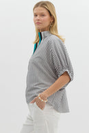Striped Dolman Top
