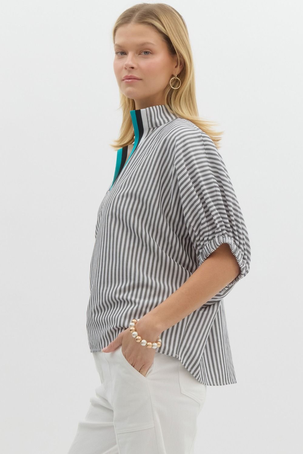 Striped Dolman Top