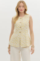 Jacquard Leopard Vest