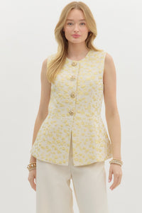 Jacquard Leopard Vest
