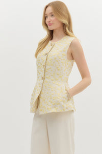 Jacquard Leopard Vest