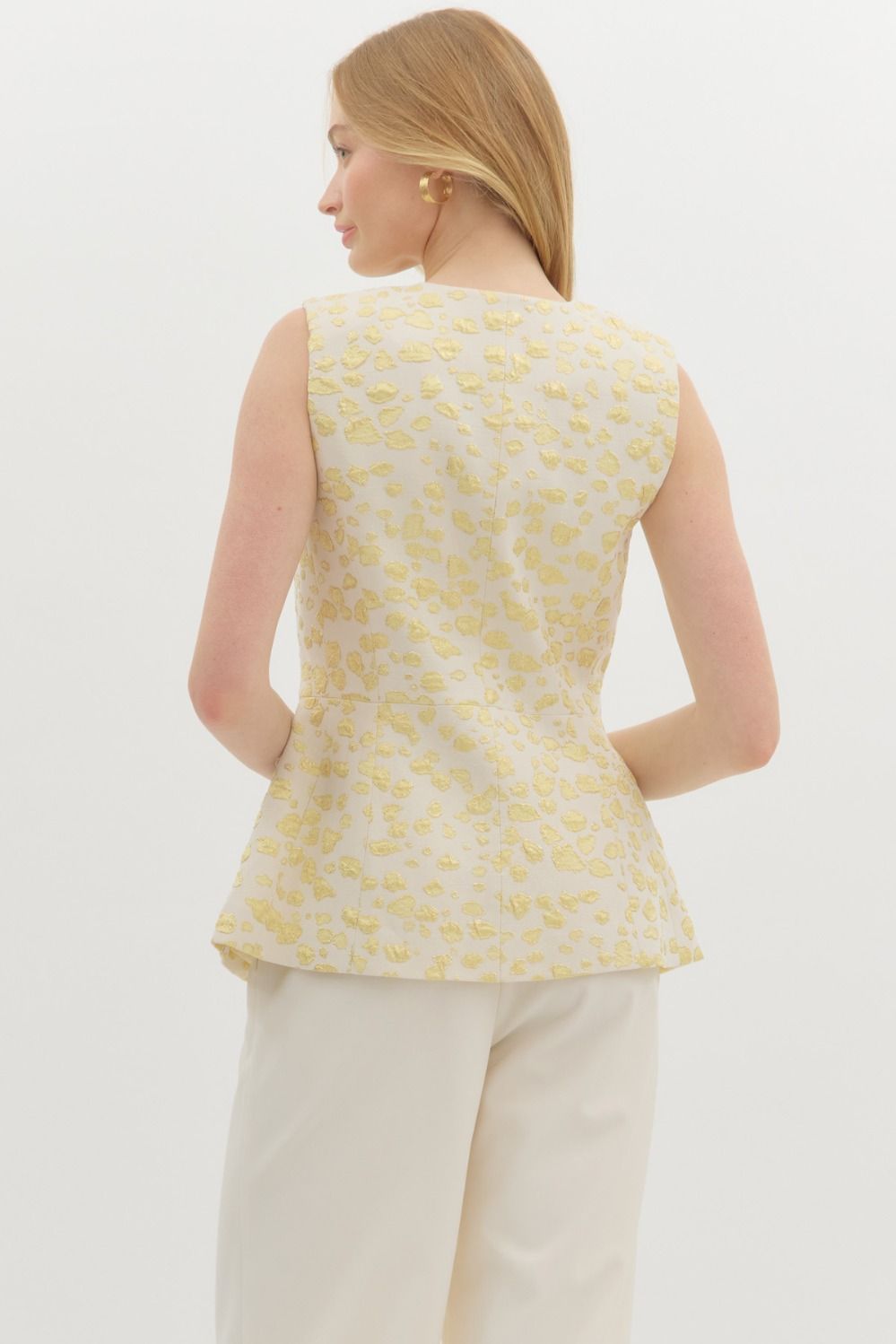 Jacquard Leopard Vest