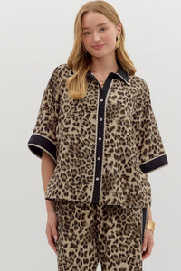 Leopard Button-Down