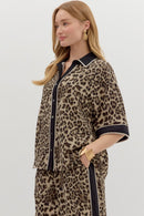 Leopard Button-Down