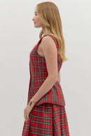 Plaid Vest