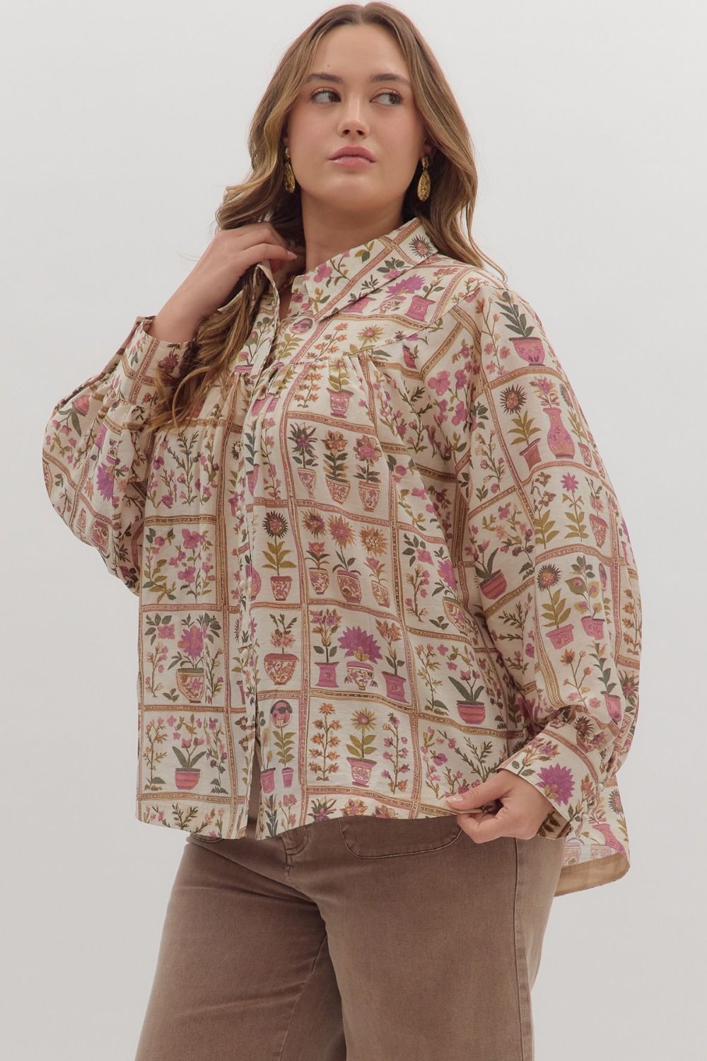 Potted Plants Blouse