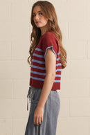 Striped Knit Top