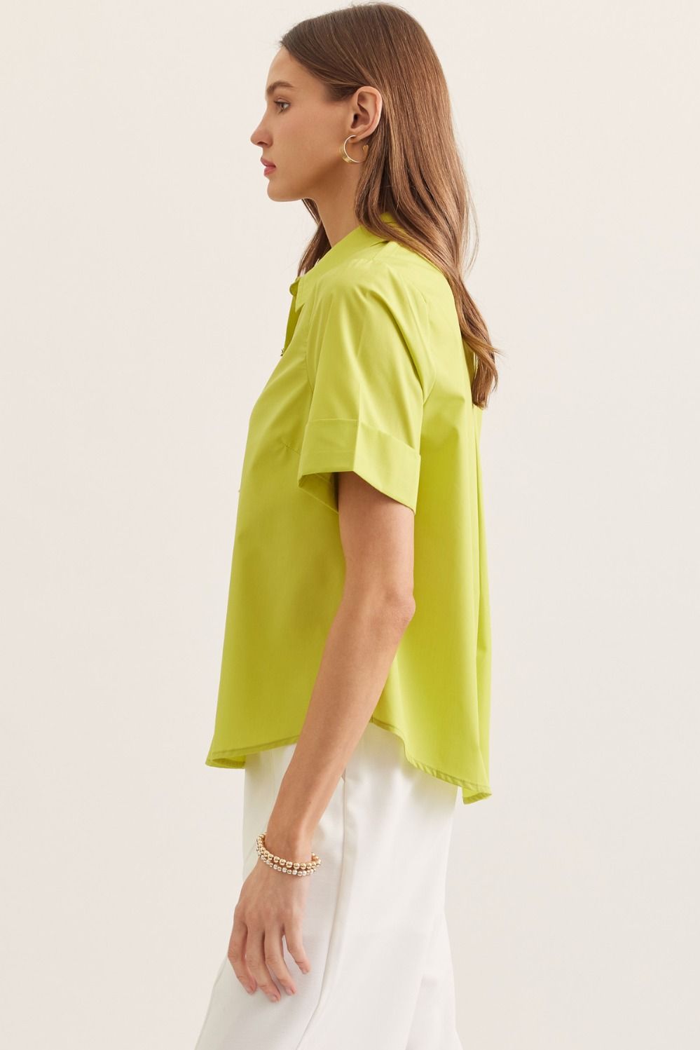 Decorative Button Blouse