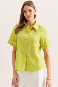 Decorative Button Blouse