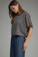 Gingham Cropped Top