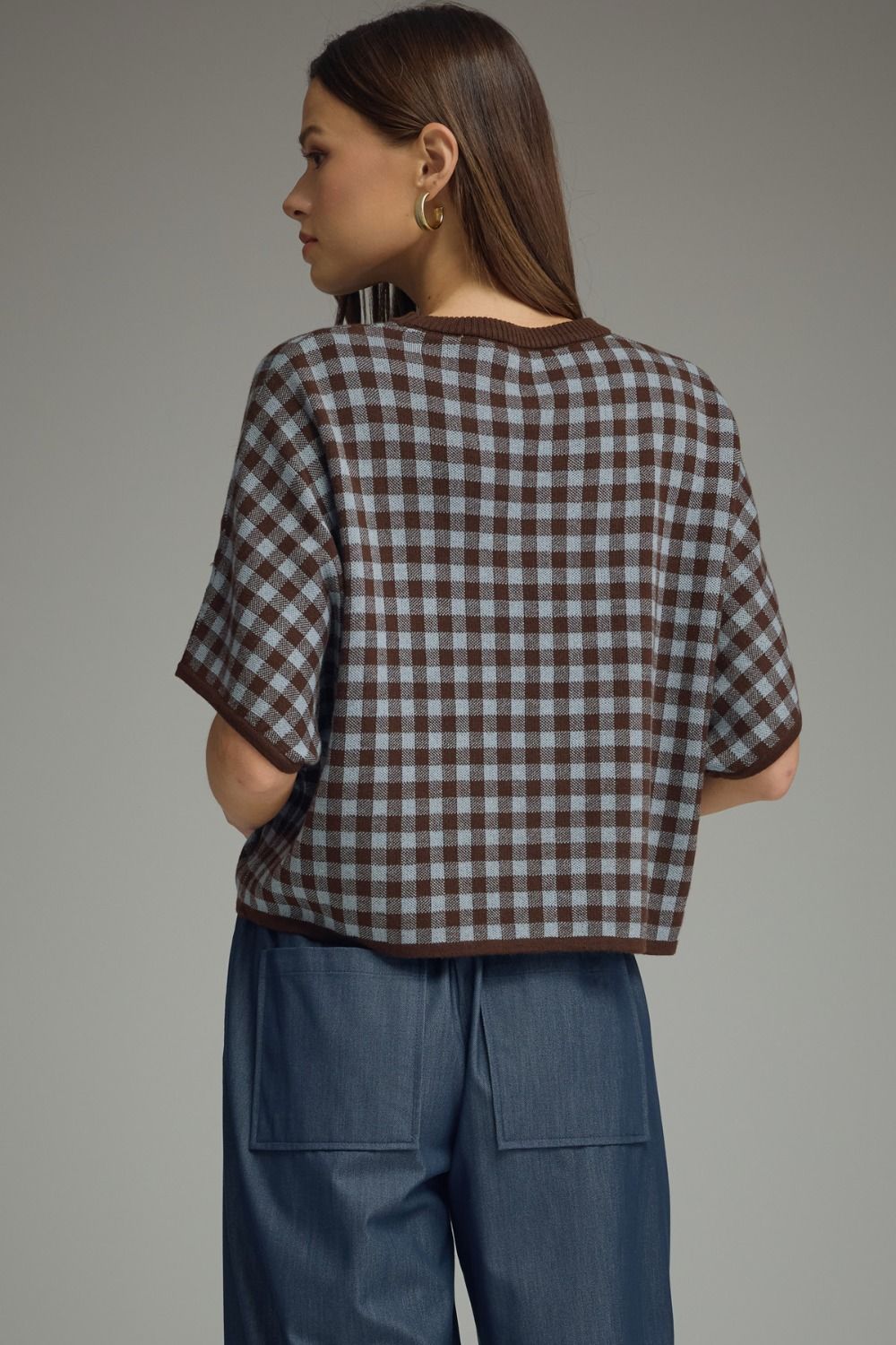 Gingham Cropped Top