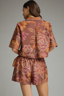Botanical Collared Top