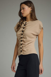 Button Detailed Blouse