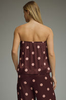 Satin Polka Dot Tube Top