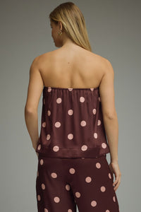 Satin Polka Dot Tube Top