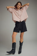 Striped Boxy Button-Down