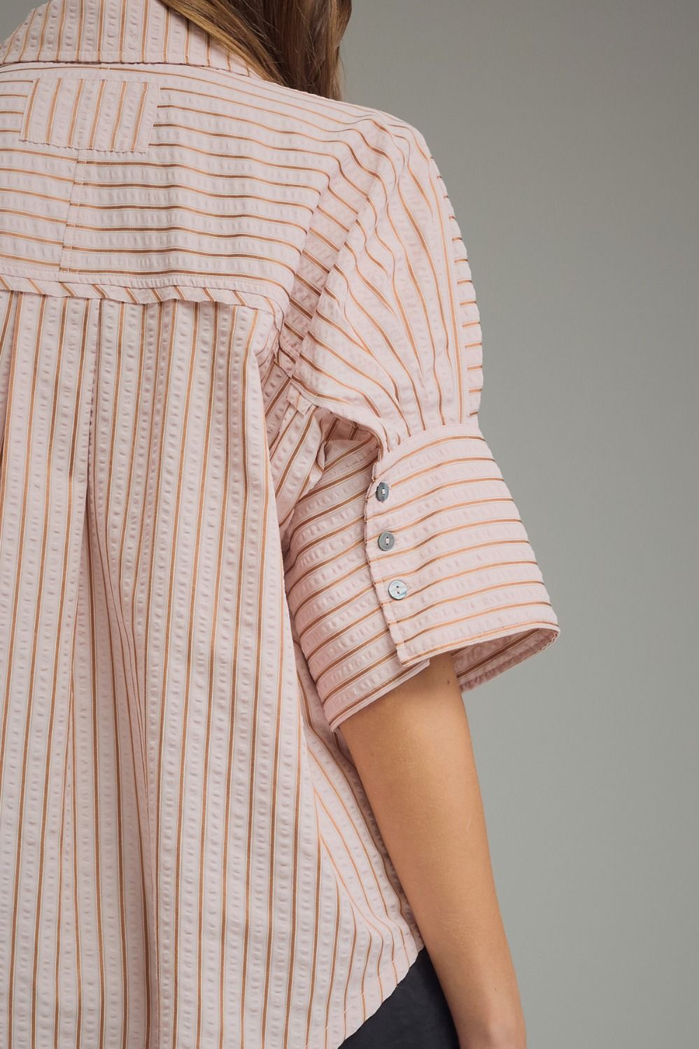 Striped Boxy Button-Down