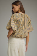Plaid Bubble Top
