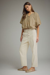 Plaid Bubble Top