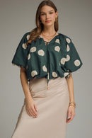 Polka Dot Bubble Top