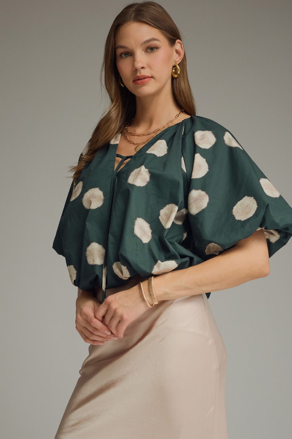 Polka Dot Bubble Top