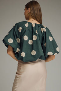 Polka Dot Bubble Top