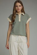 Striped Henley Tee