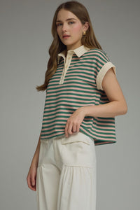 Striped Henley Tee