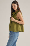 Ruffle Neck Tank