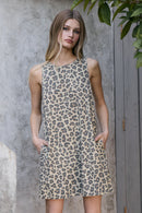 Leopard Sleeveless Mini Dress
