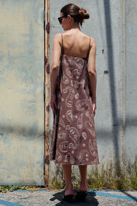 Paisley Flowy Midi Dress
