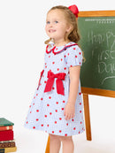 Apple Gingham Short Sleeve Dress
