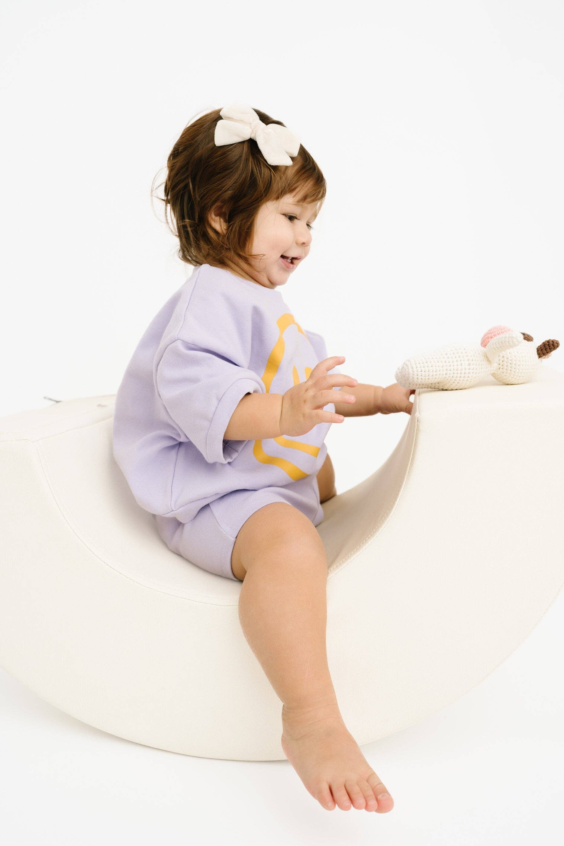 Lilac Short Sleeve Smiley Set