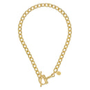 Gold Horse Bit Toggle Necklace