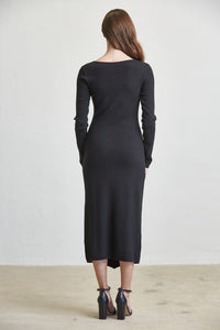 Ruffled Button Up Midi Dress