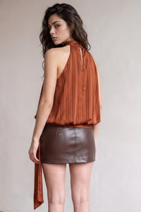 Side Tie Halter Top