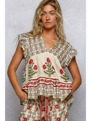 V-Neck Floral Flowy Top