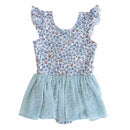 Ballerina Blossoms Swiss Dot Leotard